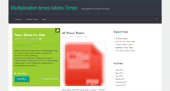 Desktop Screenshot of multiplicationtimestablestimes.com